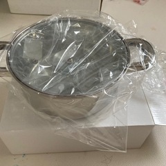【お取引き中】IHクッカー　ステンレス鍋18cm、26cm セットの画像