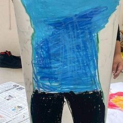 【アトリエべる流山教室】😆🐟🛳大漁旗を描いて、目指せベテラン漁師‼️🎌🐟😆の画像