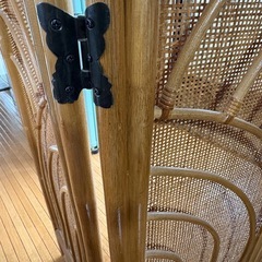 ラタン　パーテーション2個の画像