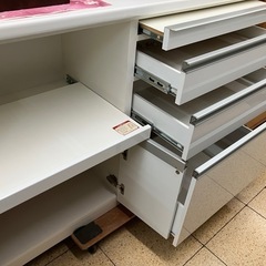 リユースマン倉敷 キッチンボード ホワイト キッチン収納 棚　の画像