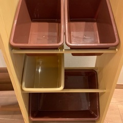 【値下げ】絵本ラック、おもちゃ箱、収納の画像