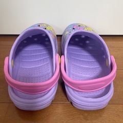 ❤︎18センチ❤︎クロックサンダル❤︎ピンク✖️紫❤︎の画像