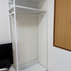 値下げ‼️引き取り早い方優先‼️ハンガーラック IKEA 棚 の画像