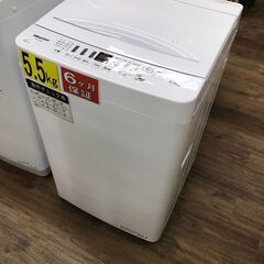 【ジャングル広陵店】洗濯機　ハイセンス　5.5kg　2020年製
