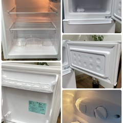 R401 ☀️ Haier 2ドア冷蔵庫（85L / 右開き）22年製 BR-85A ⭐ 動作確認済 ⭐ クリーニング済の画像