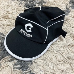 【受付中】【やや使用感や記名あり】サッカー　キッズキャップ　ブラック　
