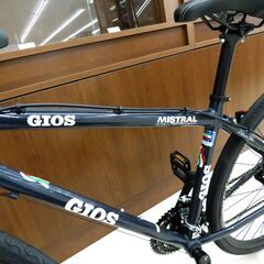 北海道 千歳市/恵庭市 近郊配送 GIOS/ジオス MISTRAL DISC/ミストラルディスク 2023年 クロスバイク 700×32  3×8 24段階変速 ブラック系 の画像