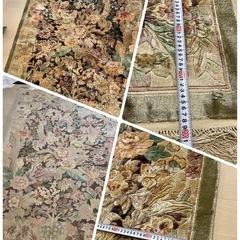 年代物　シルク段通　絨毯　おまけでリンサークリーナー付きの画像