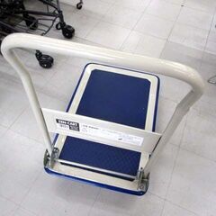 山善 台車 ゼンカート ST-150 折り畳み 耐荷重150kgまで スチール製 キャスター付き コンパクト 手押し 運搬用具 YAMAZEN 苫小牧西店の画像