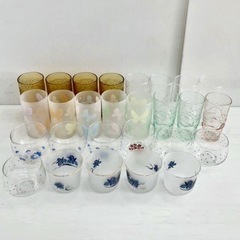 直接引き取り5%OFF ガラスコップまとめて27個セット タンブ...