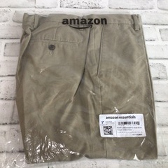 W135 未着用 Amazon essentials メンズ パンツ ライトカーキ 35W×28L シンプルの画像