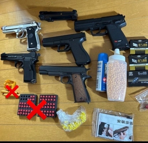 エアガン、モデルガン11丁まとめ売り