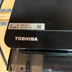東芝　Blu-rayレコーダーの画像