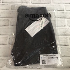 W136 未着用 Amazon essentials ジーンズ/デニム 29W×29L ブラック スキニー アマゾンの画像