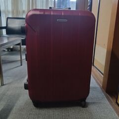 中古スーツケース　エンジ