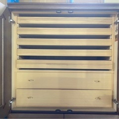 W（0603u2）府中家具　桐箪笥　桐たんす　桐製家具　着物箪笥　民芸家具　和箪笥　ワードローブ　チェスト　一宮市　引取歓迎の画像