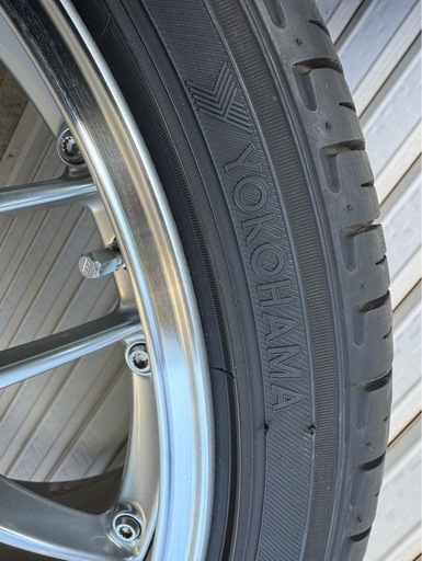 【美品】BBS ホイール 20インチ 4本セット タイヤ付き ミニバン 車 ホイル yokohama ビービーエス