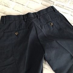 W139 未着用 Amazon essentials メンズ パンツ 28W×28L ネイビー ストレート シンプル アマゾンの画像