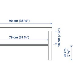 IKEA ラック　LACK ブラックの画像