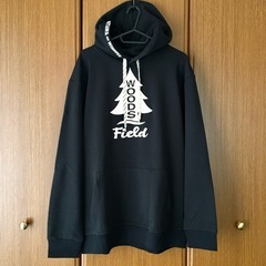 新品 WOODS Field BLACK プルオーバーパーカー スウェットの画像