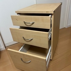 デスク下キャビネット　引き出しの画像
