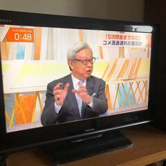 REGZA　32インチTV　ﾘﾓｺﾝNG　衛星放送NG　CASｶ...