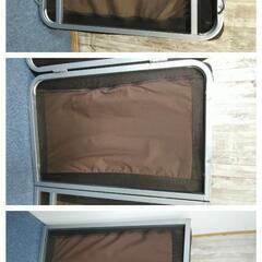 美品 折り畳み ベット ブラウン メッシュの画像