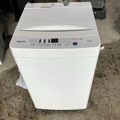 ハイセンス 洗濯機 4.5kg HW-T45D