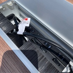 会議デスク（コンセント付き）・イス2脚セットの画像