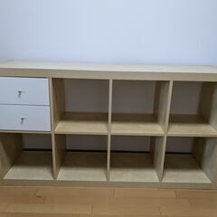 リビングシェルフ　引き出し付き