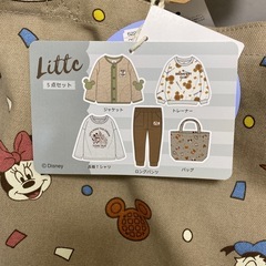 #68【新品未使用5点セット】80サイズ　Littc リトシー Disney ディズニー の画像