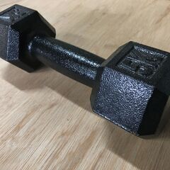 JM19948S)ダンベル 5kg 幅：約24cm 高さ：約7cm 奥行：約8cm 中古品【取りに来られる方限定】の画像