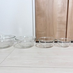 iwaki ガラスボウル 耐熱 5点セットの画像