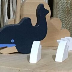 オブジェ 置き型モービルオブジェ波や鯨など jun collection ハッピーフレンズセット マリン セットの画像