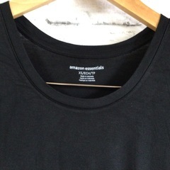 W144 未着用 Amazon essentials 半袖 ワンピース XSサイズ ウエストマキシドレス スクープネック ブラック アマゾン 現状品の画像