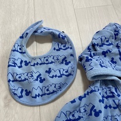 ベビードール　ポンチョ&スタイセットの画像