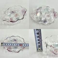 直接引き取り5%OFF　ガラス食器まとめて合計21枚セット ガラス ガラス器 取り皿 角皿 サラダボウル 食器 一般家庭用品 厨房小物 中古 602296の画像
