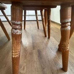 パイン材　カントリー　
ダイニングセットの画像