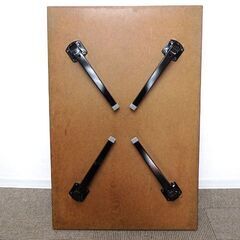 新札幌◆折り畳み式ローテーブル グレー系◆幅900mm×奥行600mm×高さ320mm No.3399の画像