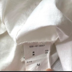 綿麻混七部丈ブラウスの画像