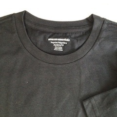 W146 未着用 Amazon essentials 半袖 Tシャツ 2枚組 XSサイズ ブラック クルーネック 無地 シンプル アマゾン 現状品の画像