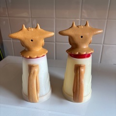 USAビンテージ　モーカウクリーマー　Moo-COW CREAMER 2個セットの画像