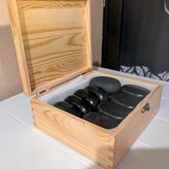 玄武岩ホットストーンセット（18個入）の画像