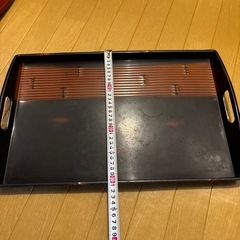 おぼん　黒茶色柄の画像