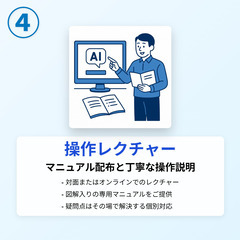 【無料キャンペーン中】はじめてのAI導入をサポート！ChatGPTで業務を自動化！個人も中小企業もOK！オンライン可の画像