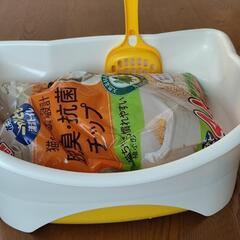 デオトイレ 子猫用トイレ 本体&砂の画像