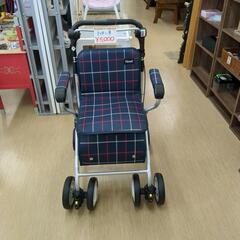 手押し車 TacaoF 歩行車 ST07 幸和製作所 (ネイビーチェック) 折りたたみ可 状態良 【こちらは店舗です。浜村鹿野温泉ICから3分 買取本舗 宮本リサイクル 営業時間9～19時 定休日水曜のみ←連絡できませんm(_ _)m】の画像