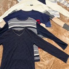 サイズMビームスハートメンズトップスニット長袖Tシャツ半袖Tシャ...