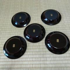 綺麗なたち吉漆器小皿5枚セットの画像