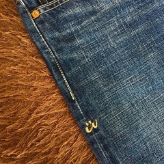 caqu 04004 antique denim 赤耳 セルビッジ デニムパンツの画像
